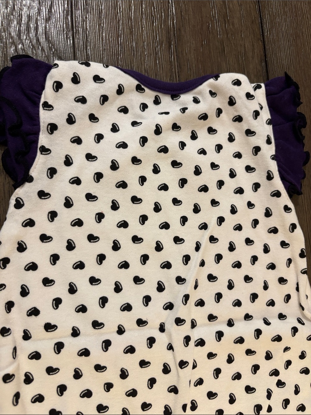 NWT Lot of 2x [NFL] Baltimore Ravens NFL Heart Fan Ruffle Onesies Baby Girls 12M - Picture 15 of 16